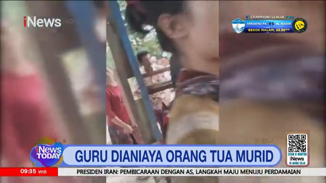 Tak Terima Murid Ditegur  Orang Tua Aniaya Guru   Inews Today (10 02)