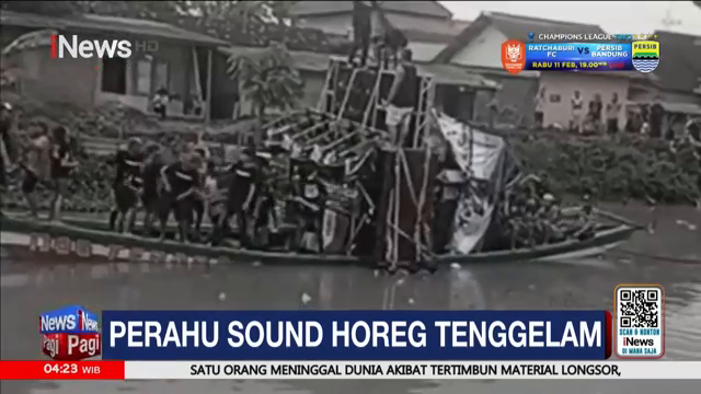Detik-Detik Perahu Sound Horeg Tenggelam Saat Nyadran   Inews Pagi (09 02)