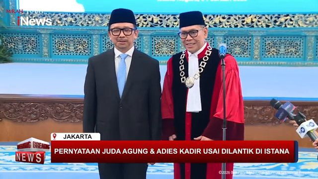  Breaking News - Pernyataan Wamenkeu Dan Hakim Mk Baru  Usai Dilantik Oleh Presiden (05 02).