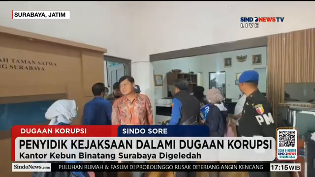 Kejati Jatim Geledah Kebun Binatang Surabaya  Sejumlah Ponsel Dan Berkas Penting Disita   Sindo Sore
