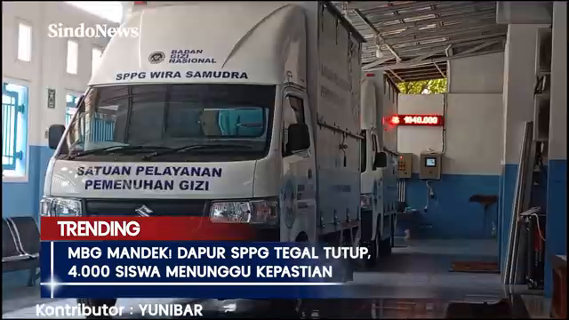 Mbg Mandek  Dapur Sppg Tegal Tutup  4 000 Siswa Menunggu Kepastian   Sindo Trending   03 02.