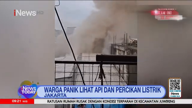 Warga Panik  Korsleting Listrik  Rumah Di Permukiman Padat Terbakar   Inews Today (10 02)