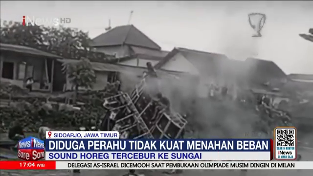 Detik Detik Sound Horeg Senilai Ratusan Juta Tercebur Ke Sungai  Full Inews Sore (085 02)