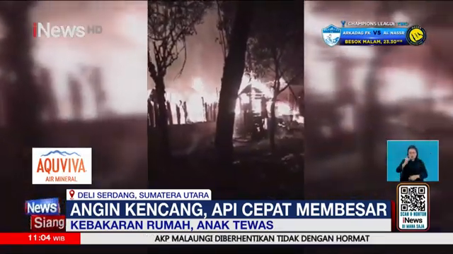 Tragis  Anak Tewas Dalam Kebakaran Rumah Di Deliserdang   Inews Siang 10 2