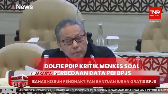 Ngegas  Dolfie Pdip Kritik Menkes  Data Pbi Bpjs Amburadul  Menteri Kurang Tegas