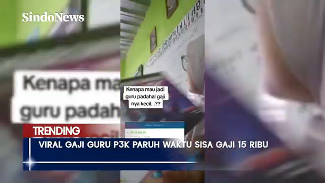 Viral Guru P3K Paruh Waktu Di Sumedang Gaji Hanya Rp15 Ribu Setelah Potong Bpjs   Sindo Trending.