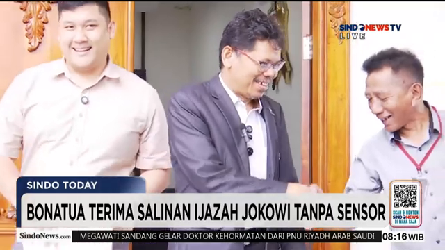 Bonatua Terima Salinan Ijazah Jokowi Tanpa Sensor Dari Kpu  Siap Dibuka Ke Publik   Sindo Today