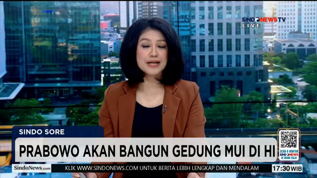 Gedung Mui Segera Berdiri Di Bundaran Hi  Prabowo Hibahkan Lahan Strategis   Sindo Sore   08 02