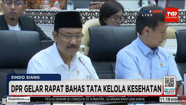 Dpr Gelar Rapat Tata Kelola Kesehatan  Dihadiri Sejumlah Menteri Hingga Dirut Bpjs   Sindo Siang