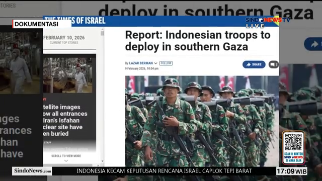 Pasukan Perdamaian Ri Ke Gaza Tanpa Komunikasi Dengan Israel   Sindo Sore   10 02   Part 2