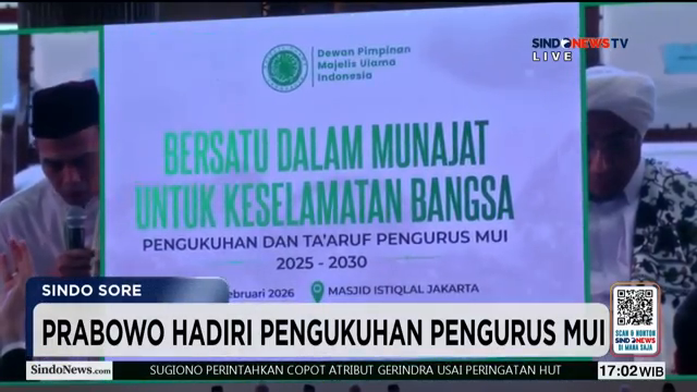 Prabowo Sebut Mui Selalu Hadir Saat Negara Alami Kesulitan   Sindo Sore   07 02