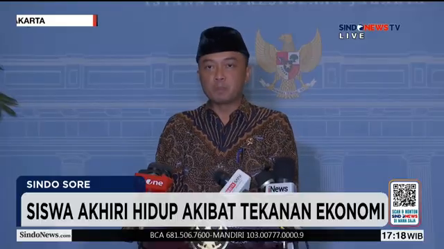 Siswa Akhiri Hidup Akibat Tekanan Ekonomi  Mensesneg  Cak Imin  Hingga Mensos Buka Suara  Sindo Sore.