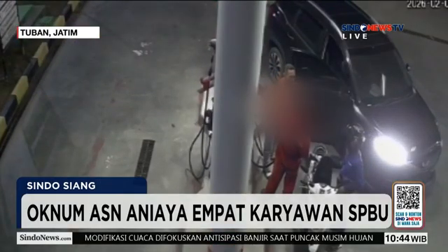 Oknum Asn Aniaya Empat Karyawan Spbu Di Tuban Terekam Cctv   Sindo Siang   10 02