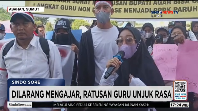 Ratusan Guru Honorer Dilarang Mengajar Usai Data Dihapus  Gelar Unjuk Rasa   Sindo Sore   06 02.