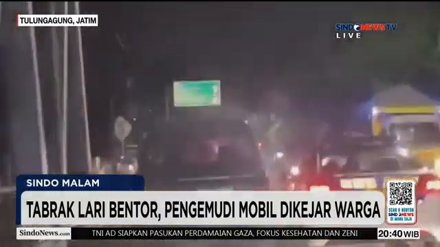 Tabrak Lari Bentor  Pengemudi Mobil Dikejar Warga Di Tulungagung   Sindo Malam   10 02