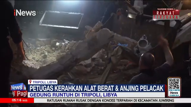 Tragedi Bangunan Ambruk Di Tripoli  Korban Jiwa Berjatuhan   Inews Pagi 10 2
