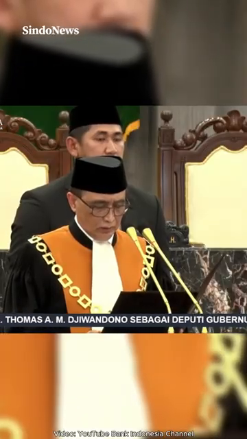 Thomas Djiwandono Dilantik Jadi Deputi Gubernur Bi  Janji Tolak Pemberian