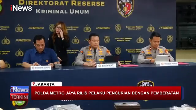   Live  Polda Metro Jaya Rilis Pelaku Pencurian Dengan Pemberatan (10 02)