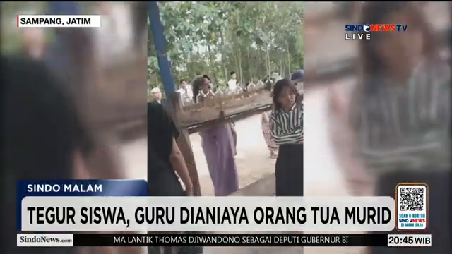 Guru Tegur Siswa Saat Belajar Mengajar  Berujung Dianiaya Ortu Murid   Sindo Malam   10 02