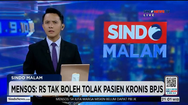 Pasien Kronis Bpjs Tak Boleh Ditolak Rs  Mensos Tegaskan Aturan   Sindo Malam   10 02