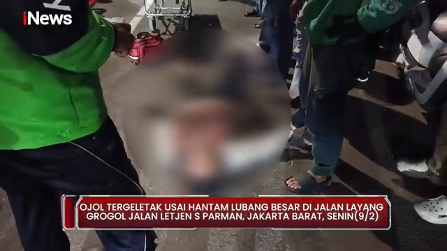 Jalan Rusak Di Jakarta Kembali Makan Korban  Ojol Kritis Usai Hantam Lubang Besar   Inews Terkini