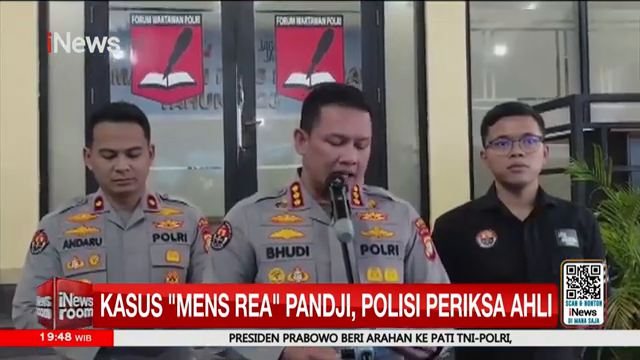 Kasus  Mens Rea  Pandji  Polisi Periksa Ahli Dan Cecar 63 Pertanyaan   Inews Room (09 02)