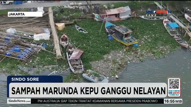 Sampah Marunda Kepu Ganggu Nelayan  Baling-Baling Perahu Terancam Rusak   Sindo Sore   06 02.