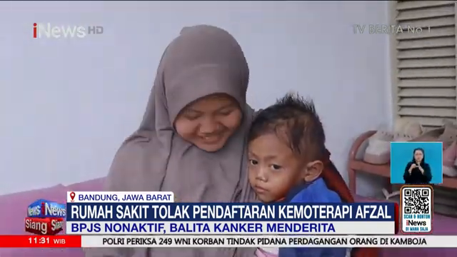 Miris  Bpjs Mati  Rumah Sakit Tolak Pendaftaran Kemoterapi Balita Afzal   Inews Siang 10 2