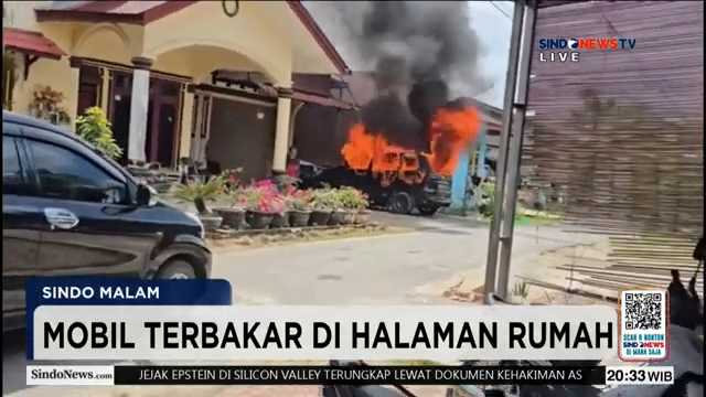 Warga Panik  Melihat Mobil Terbakar  Di Halaman Rumah   Sindo Malam   09 02