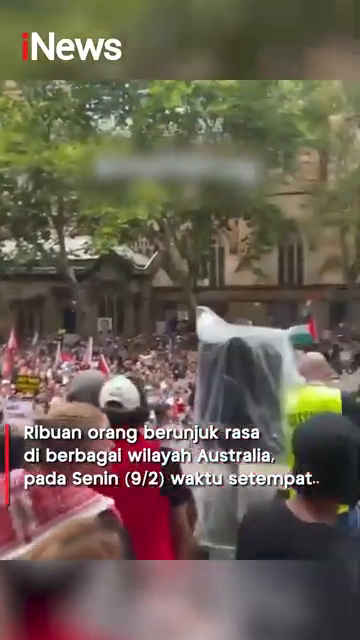 Dukung Palestina  Ribuan Warga Australia Demo Tolak Kunjungan Presiden Israel Herzog  Shorts