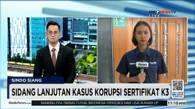 Sidang Lanjutan Kasus Korupsi Sertifikat K3  Didakwa Menerima Uang Rp6 5 Miliar   Sindo Siang